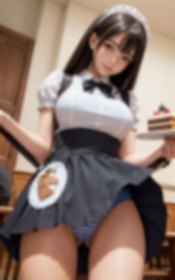 サンプル画像6:エロすぎるウエイトレスさんがお客様をメロメロ色仕掛け(AI液) [d_395263]