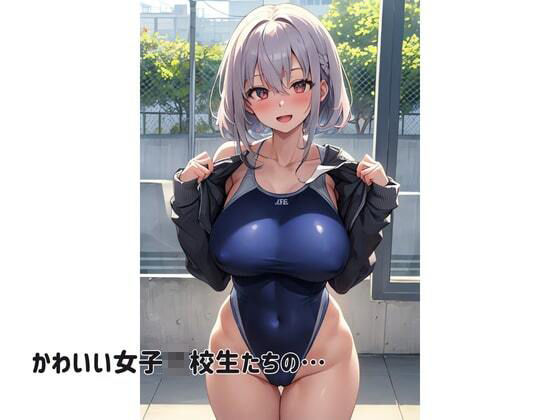 サンプル画像2:発育が良すぎる巨尻競泳部 女子更衣室にて(ぐらまりおーる) [d_395328]