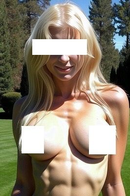 サンプル画像4:公然わいせつ:金髪、巨乳、腹筋女子、ゴルフ場でおっぱいを御披露、トップレス(MUTANTITS) [d_395378]