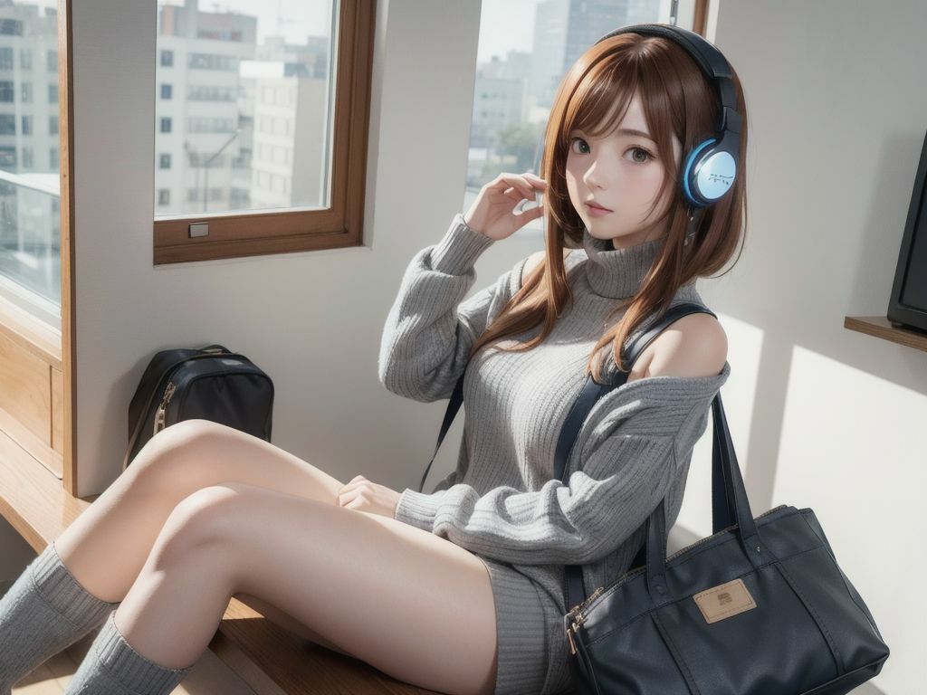 サンプル画像1:恥ずかしがり屋の彼女が勇気を出してエロニットで迫ってきたら(フラミンゴ) [d_395407]