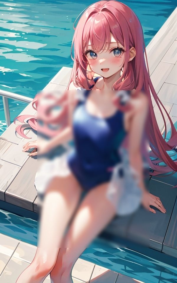 サンプル画像1:スク水で来ちゃった(はごろも) [d_395432]