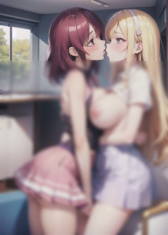 サンプル画像6:先輩と後輩レズ「学校で我慢できずレズSEX」(原液カルピス) [d_395501]