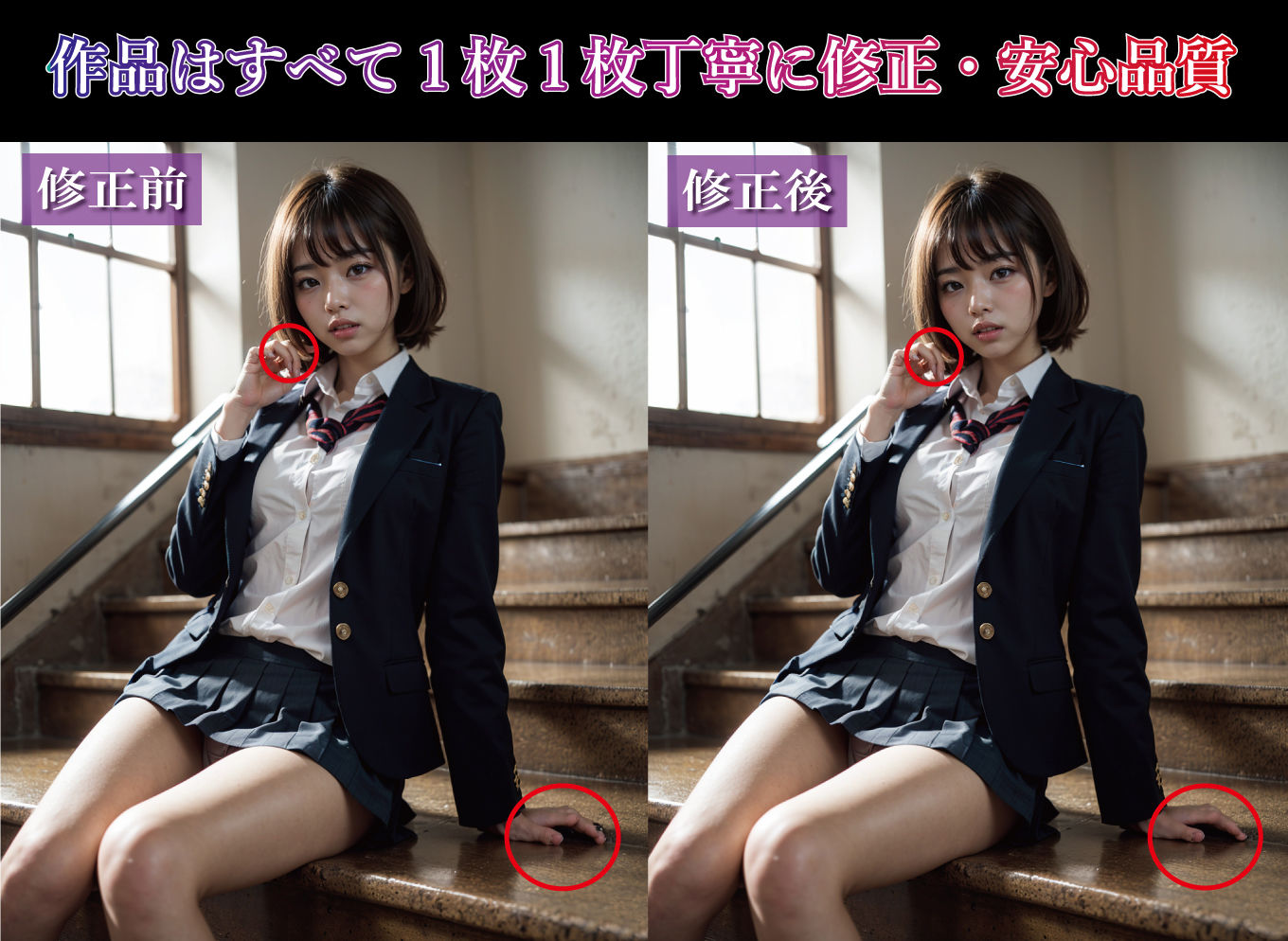 サンプル画像1:美少女JK 〜性教育 補習授業〜【魅惑グラビア3】(BMI) [d_395546]