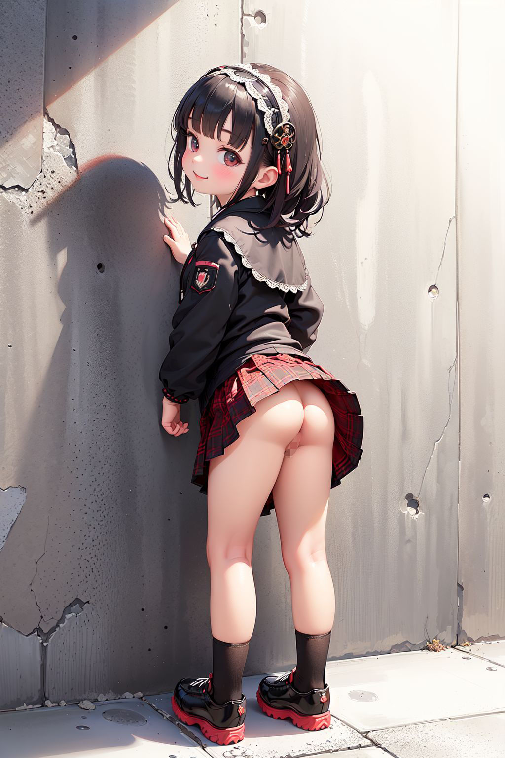 サンプル画像3:ゴスロリ娘のおっぱいとおまんこ 「もしよかったら視姦、させてもらってイイですか？」(ふぁい) [d_395599]