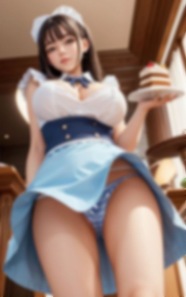 サンプル画像3:パンモロでお客さんを誘惑するHな新人ウエイトレス89枚(えい愛製作委員会) [d_395696]