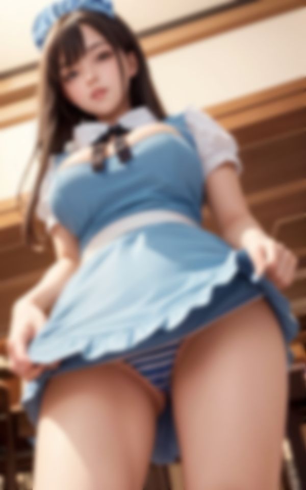 サンプル画像4:パンモロでお客さんを誘惑するHな新人ウエイトレス89枚(えい愛製作委員会) [d_395696]