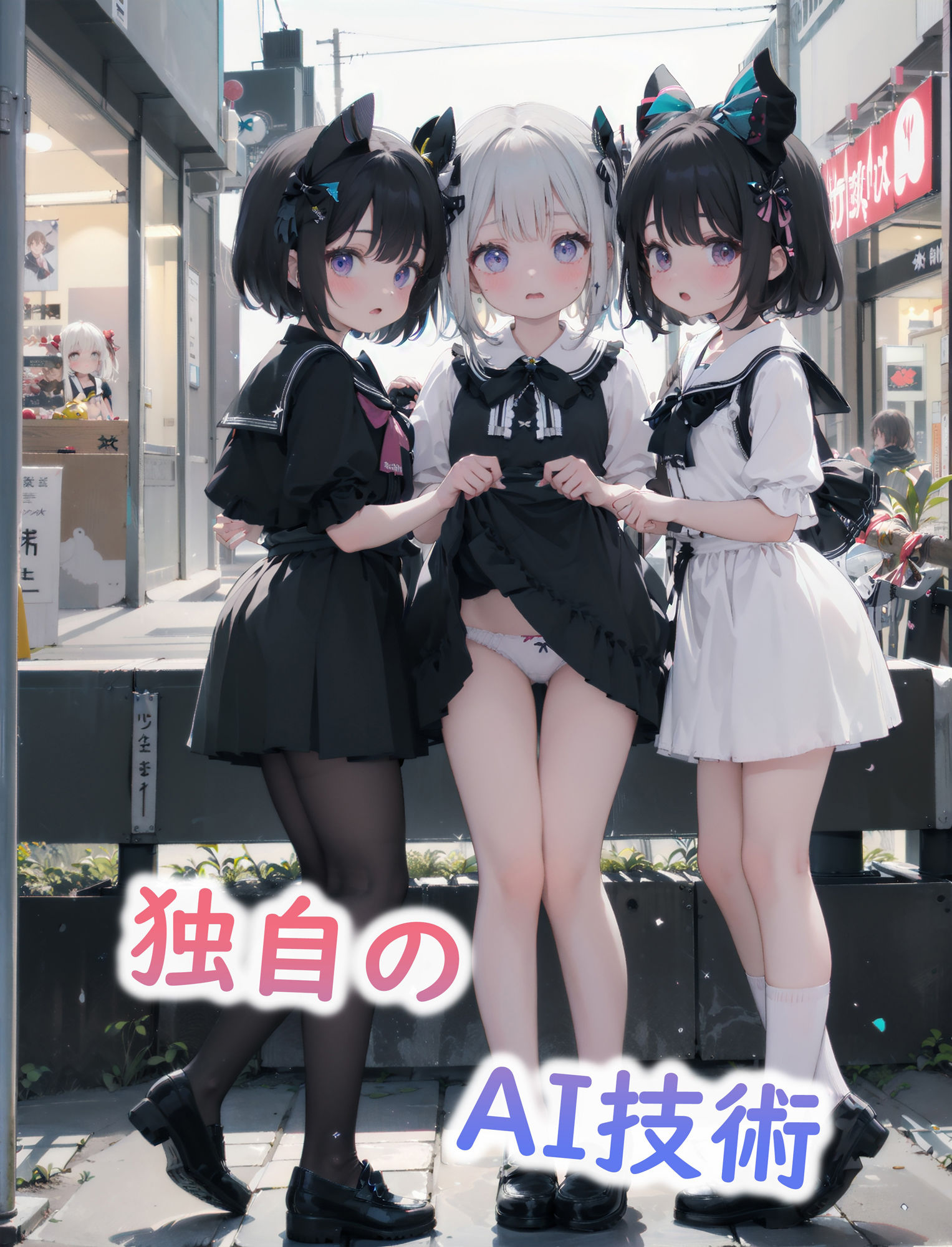 サンプル画像3:少女パンツ見学会〜地雷系編〜(ピッチピチAIビッチ) [d_395733]