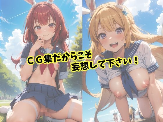 サンプル画像1:ウサ耳JKはとっても中出し大好き(FSTAR-project) [d_395790]