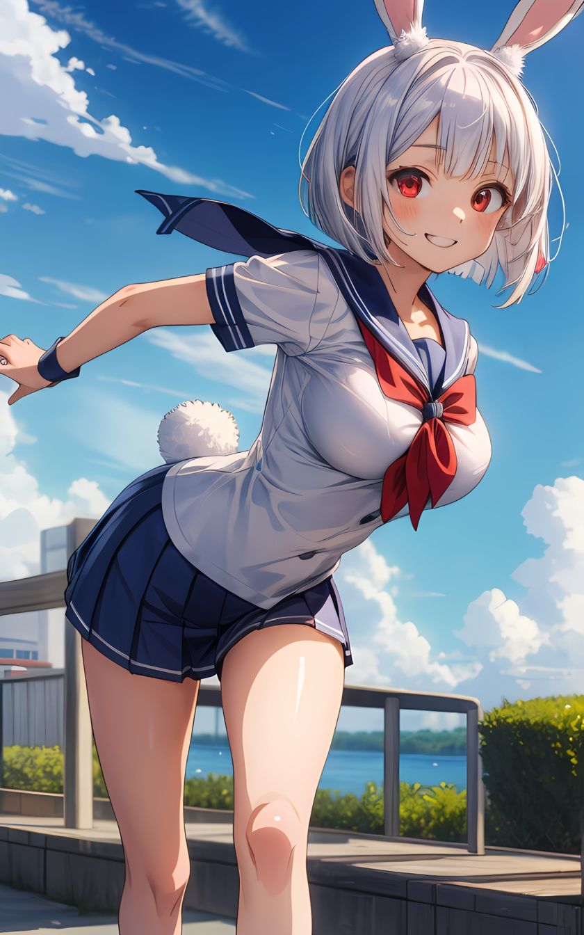 サンプル画像5:ウサ耳JKはとっても中出し大好き(FSTAR-project) [d_395790]