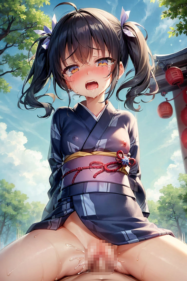 サンプル画像4:田舎でおそわれる和服少女【ロリコレクション】(ころりころり) [d_395814]