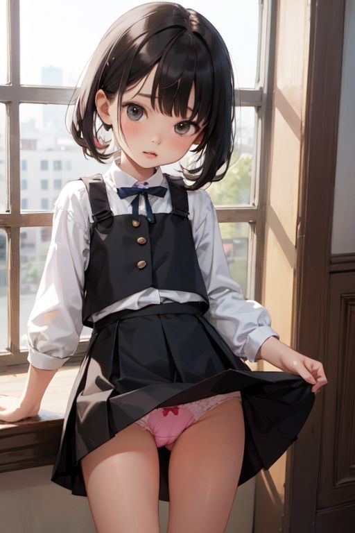 サンプル画像3:土下座してロリっ子にパンティー見せてもらった(放課後部) [d_395815]