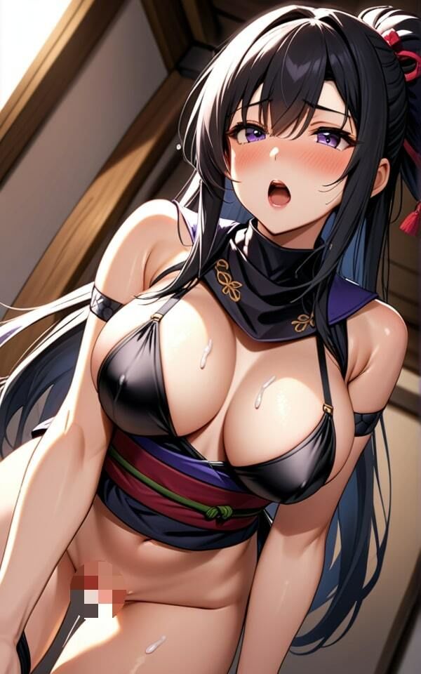 サンプル画像5:スケベくノ一はエッチ好き！ 任務でヤれるのはいいよね！(斜め45度の絶景) [d_395866]