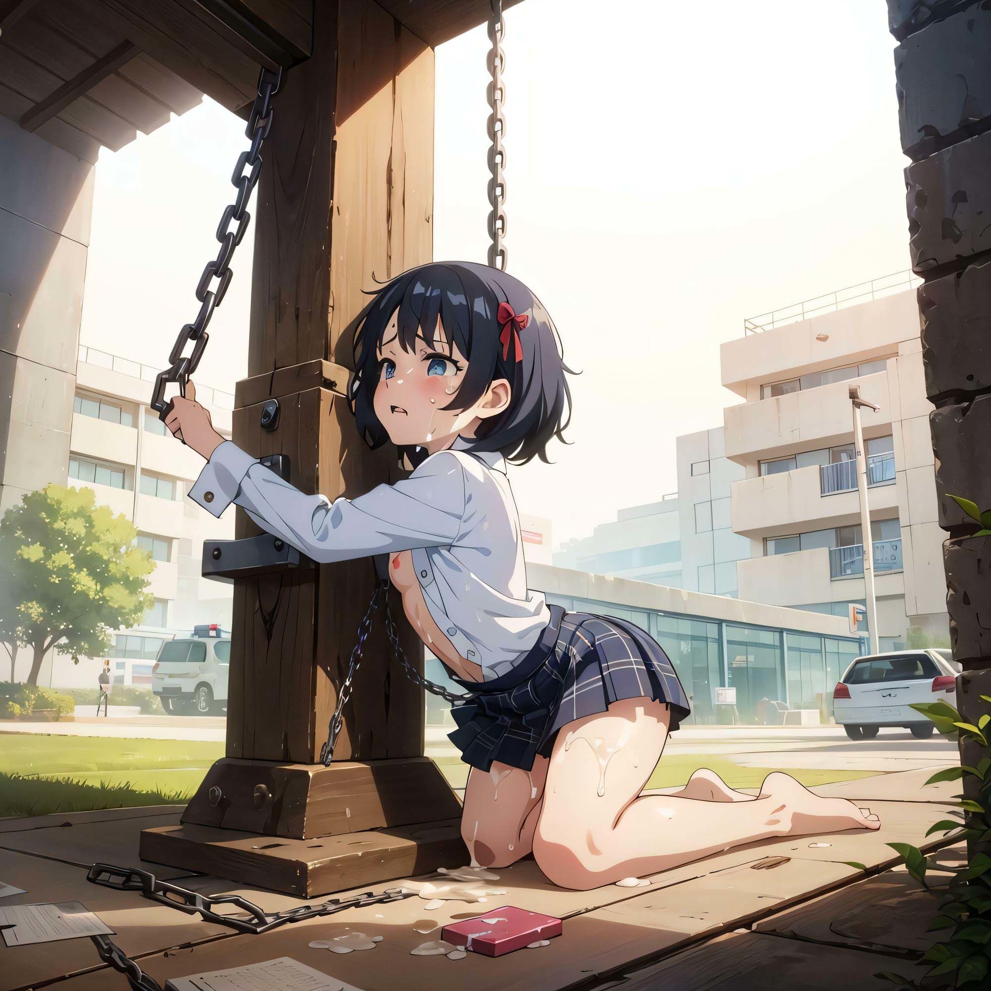 サンプル画像1:肉便器生活楽しいな(つるぺた戦士) [d_395906]