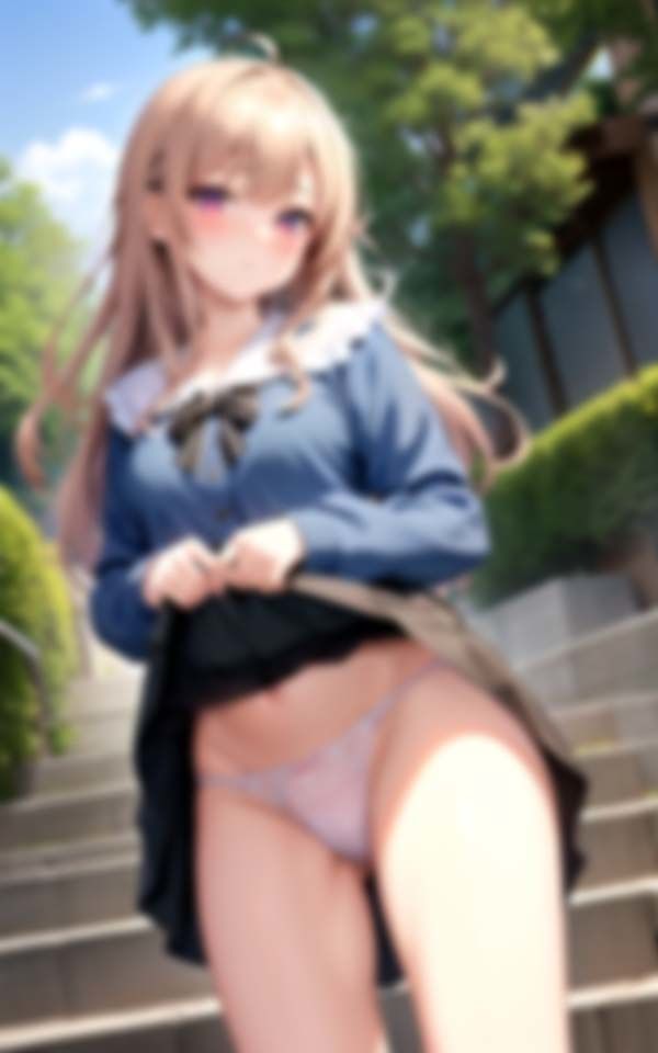 サンプル画像2:満たされない彼女は露出して興奮する(深淵AI秘宝館) [d_395920]