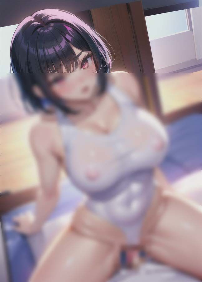 サンプル画像6:スク水騎乗位’変態美女が大暴れ。あなたの上で…’(現実) [d_395951]