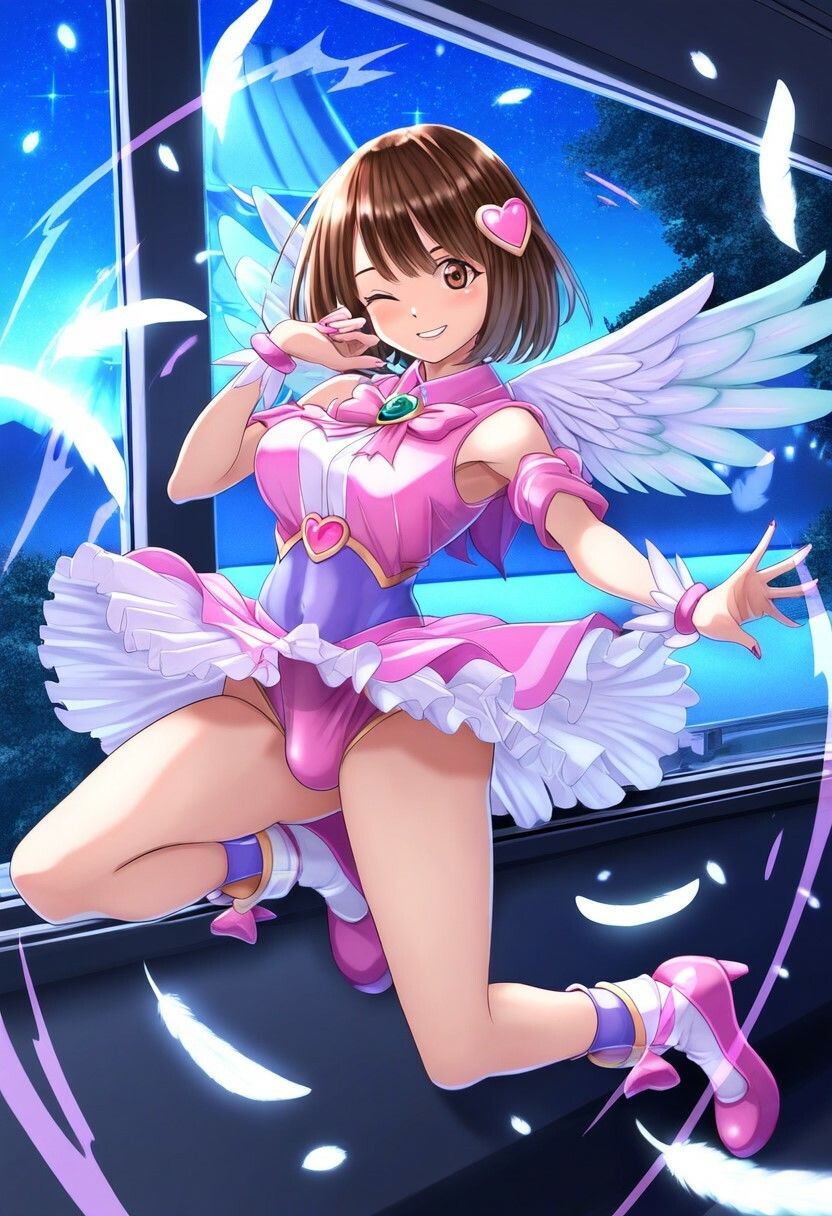 サンプル画像2:【変身ヒロイン】ふたなり魔法少女がアヘ顔で悪堕ち！（500枚）(絵師まだら) [d_396003]