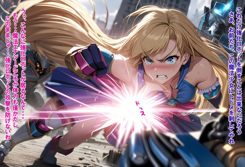 サンプル画像3:敵と戦いピンチになる魔法少女 Vol2(ヒロピンの窓口「アルファ・インディア」) [d_396158]