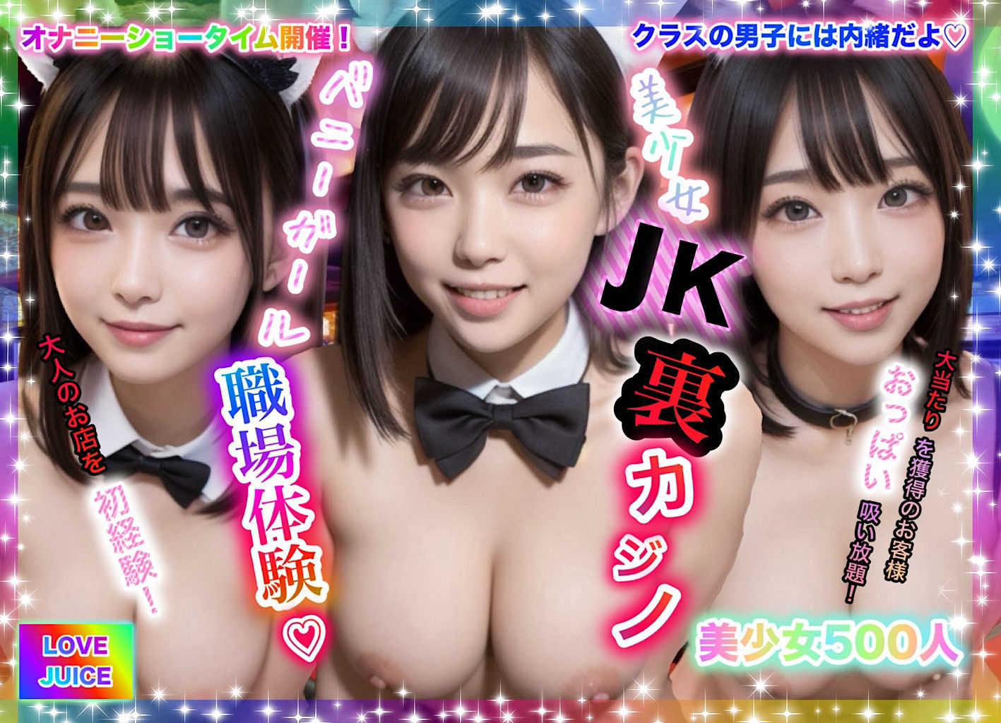 サンプル画像5:性ペットJ◯＆人妻肉便器〜ハーレムスペシャル！〜『総集編・2nd』(LOVE JUICE) [d_396305]