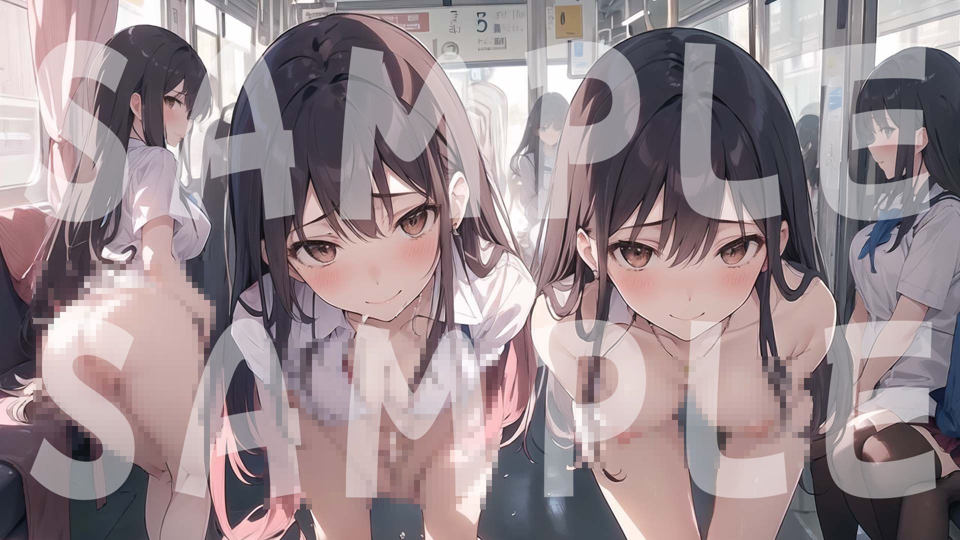 サンプル画像1:秘密の制服電車 「あのぉ 次は 私も、いいですか？」vol.1(MIDD) [d_396396]