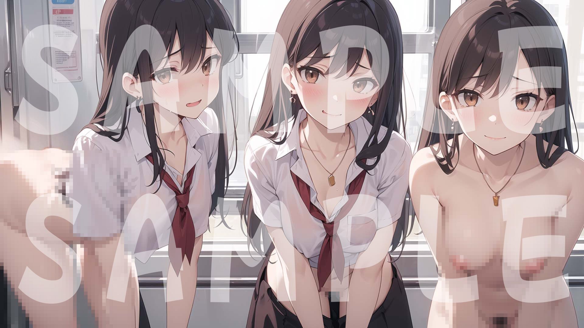 サンプル画像3:秘密の制服電車 「あのぉ 次は 私も、いいですか？」vol.1(MIDD) [d_396396]