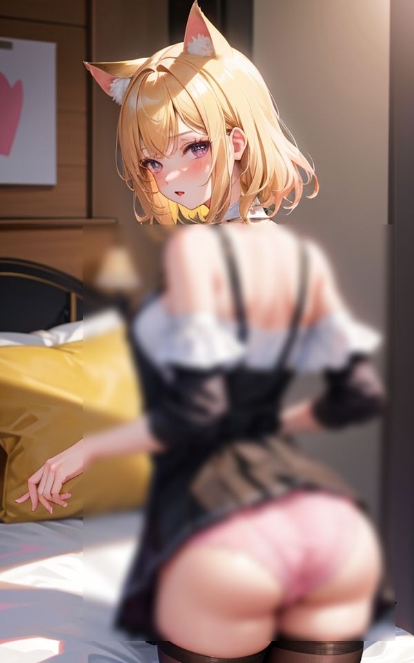 サンプル画像2:この格好、後ろからだと丸見えじゃん(妄想マニア) [d_396433]