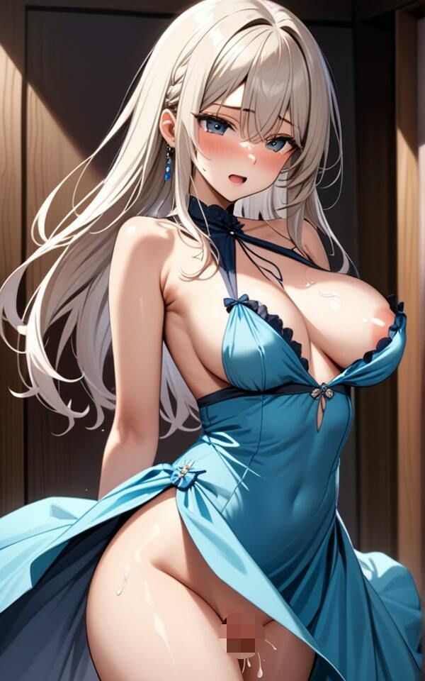 サンプル画像5:セクシードレス美女の魔性の魅力 初めて着たけど似合うかな？(美女大好き妄想族) [d_396451]