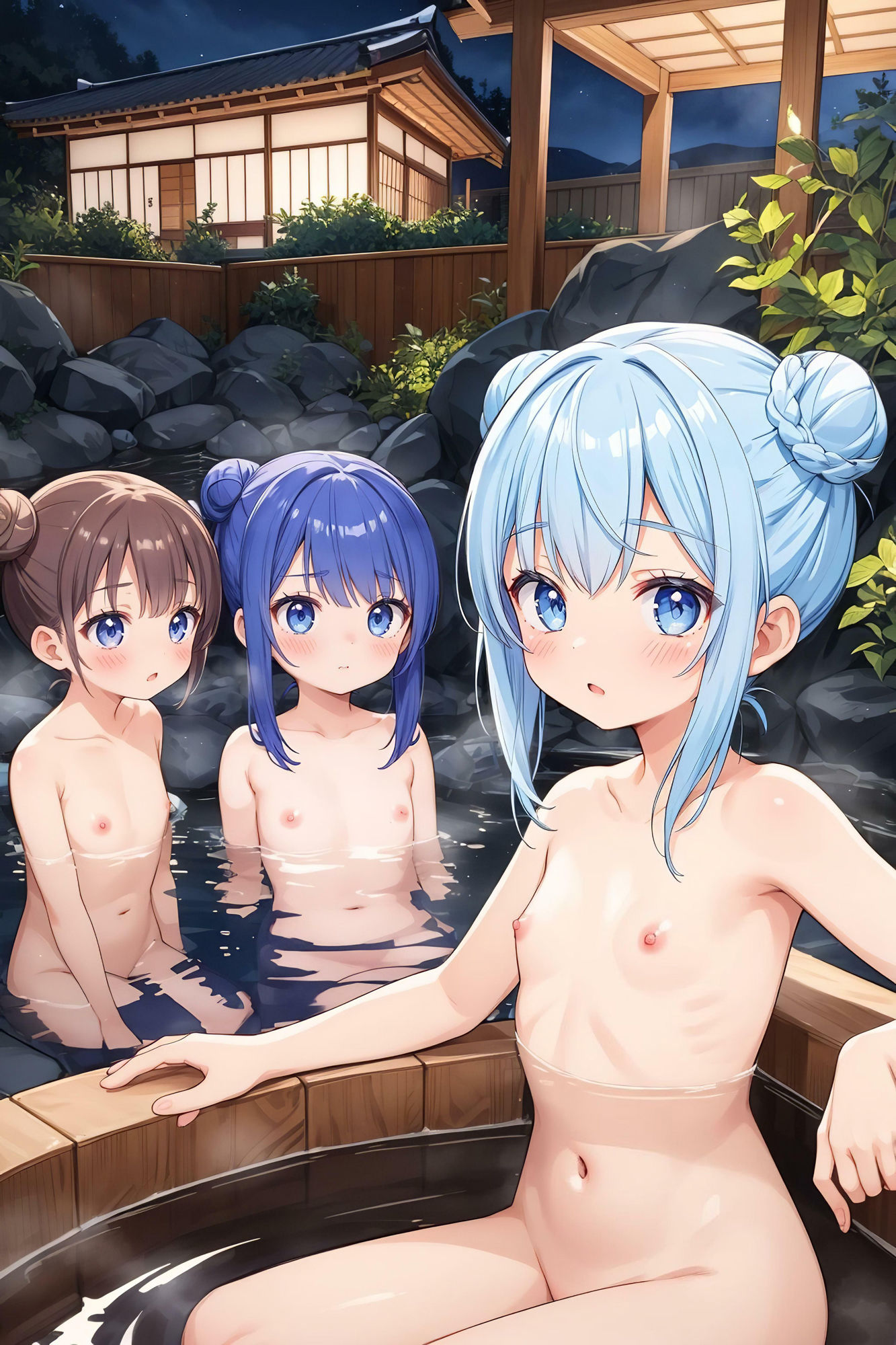 サンプル画像6:少女たちのハーレム混浴天国 【4K高画質】(極上エロの極み！！) [d_396519]