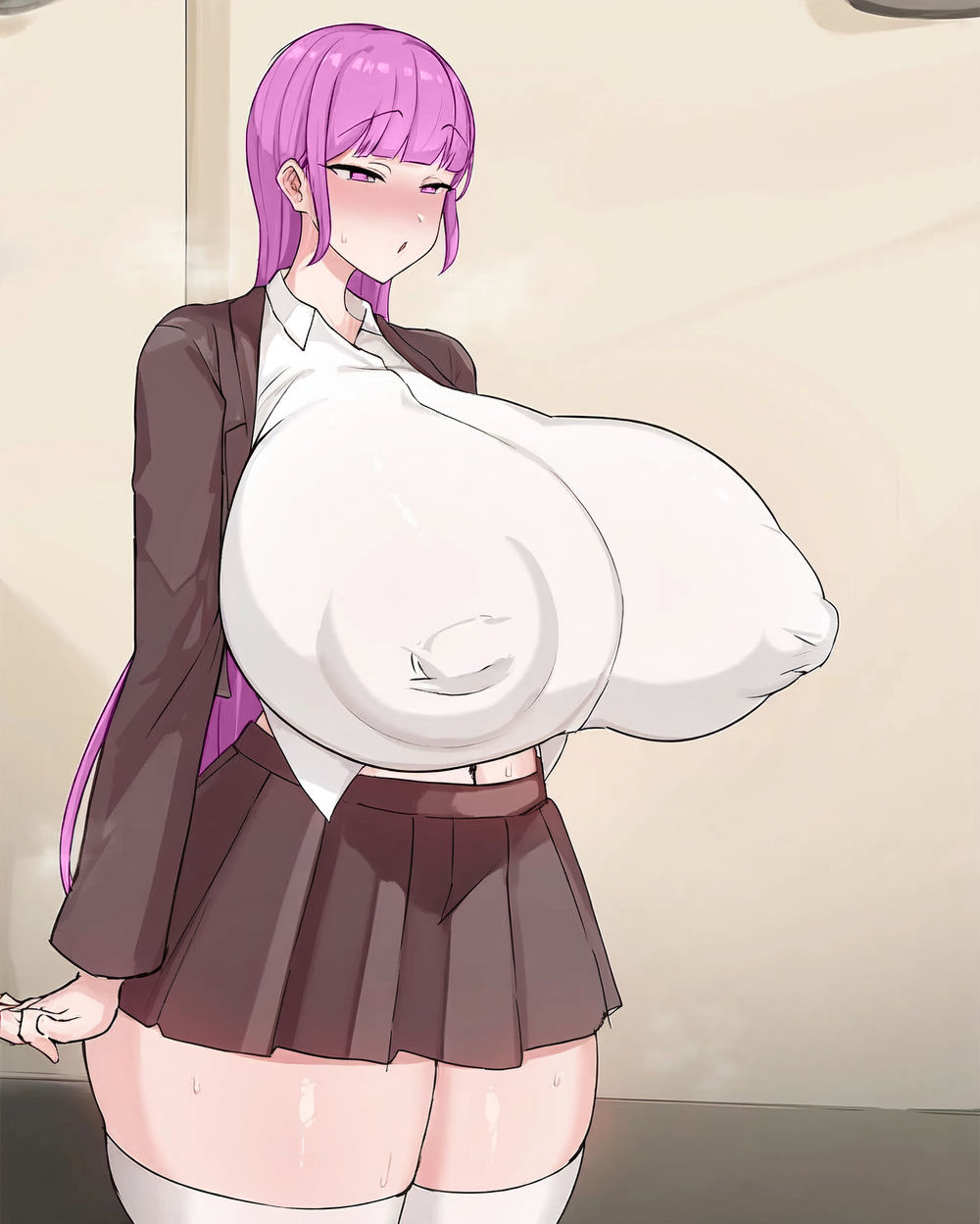 サンプル画像4:巨乳コミュ症のえっちな日常(あなりすと。) [d_396525]