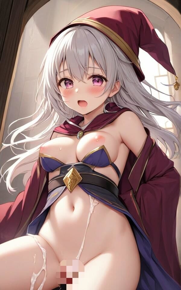 サンプル画像1:かわいい魔法使いの潤んだ瞳 ちょっとアツすぎるよ！(火の小鳥) [d_396594]