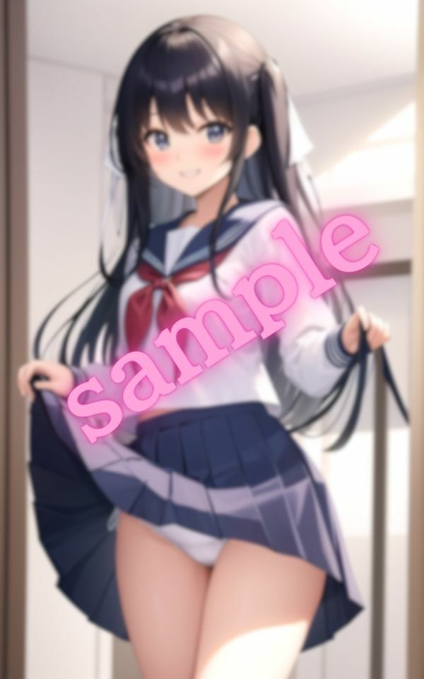 サンプル画像1:スカートをつまんで焦らしてくる女子○の美少女達(美女の集い) [d_396680]