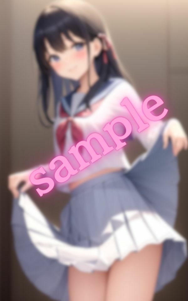 サンプル画像3:スカートをつまんで焦らしてくる女子○の美少女達(美女の集い) [d_396680]