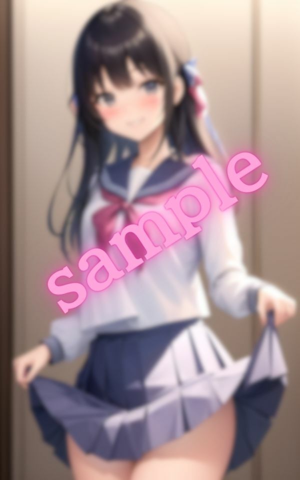 サンプル画像4:スカートをつまんで焦らしてくる女子○の美少女達(美女の集い) [d_396680]