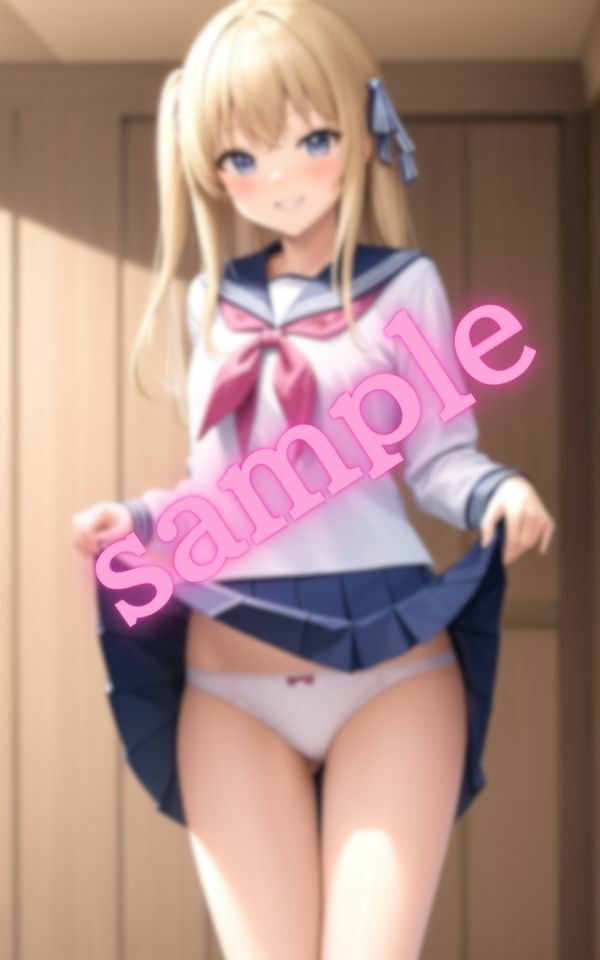 サンプル画像5:スカートをつまんで焦らしてくる女子○の美少女達(美女の集い) [d_396680]