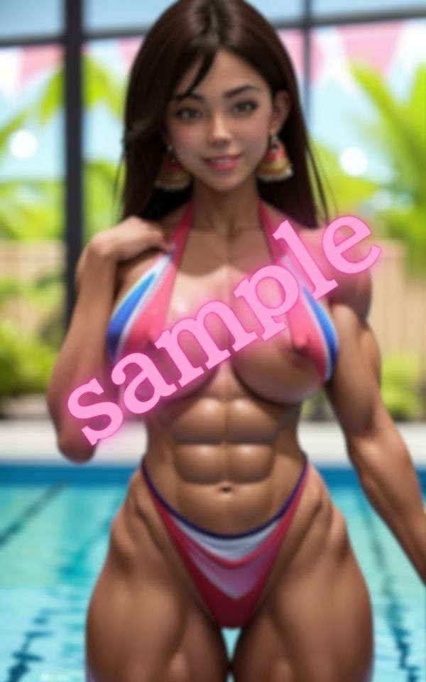 サンプル画像2:隣に引っ越してきた人妻は巨乳ビルダーだった(学園天国) [d_396698]