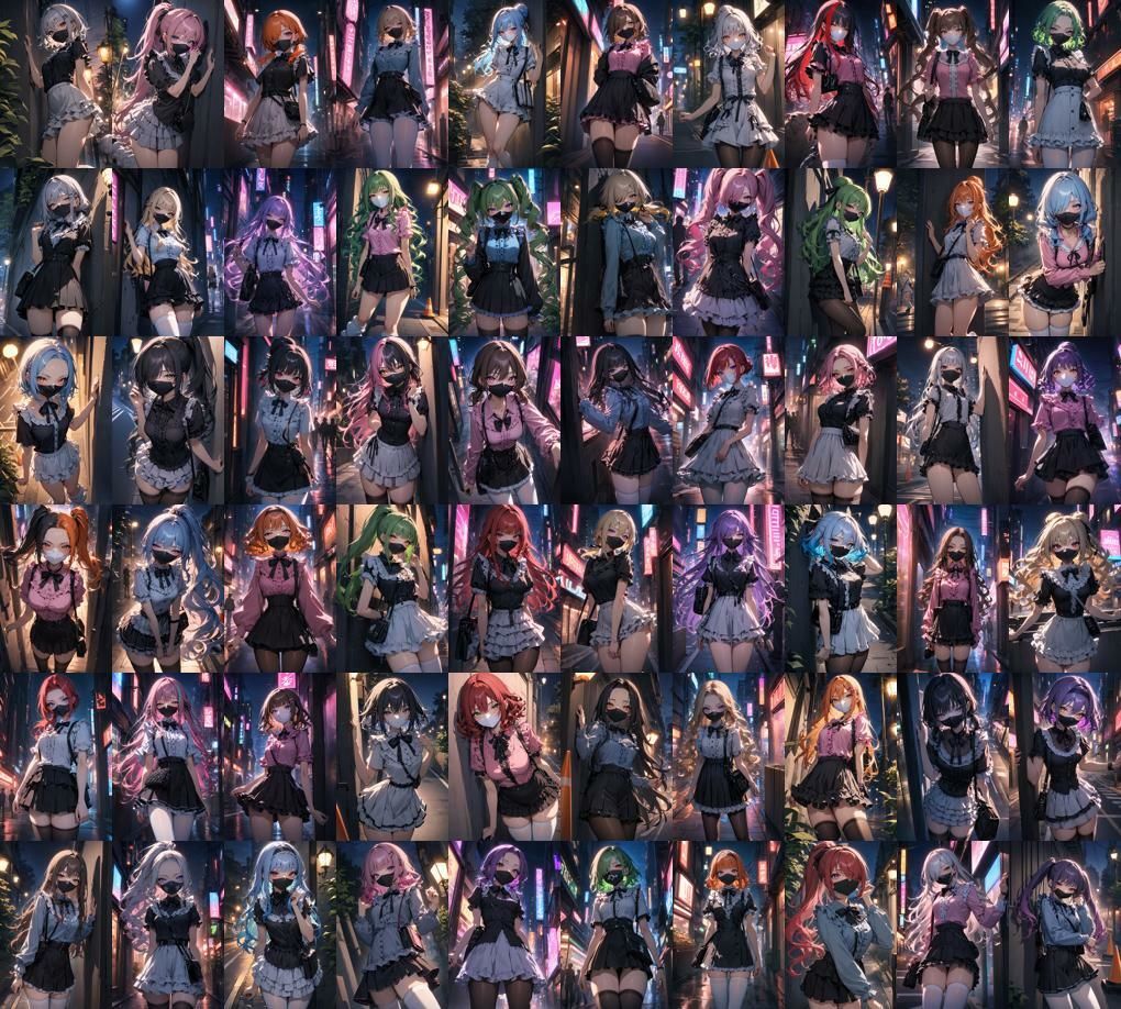 サンプル画像5:60キャラ 地雷系女子 量産型ファッション 即オチ2コマ(事務びーむ) [d_396718]