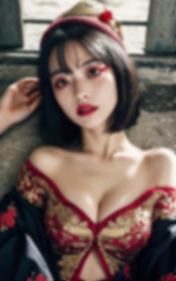 サンプル画像4:エロすぎるキョンシーコスプレでカメラマンを色仕掛けする淫乱美女(妄想LOVEGIRL) [d_396722]