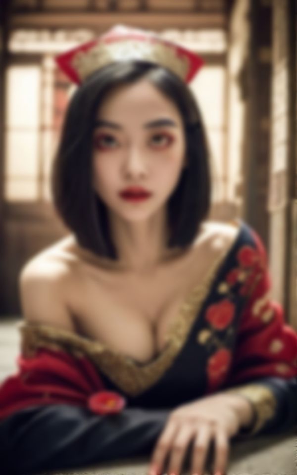 サンプル画像6:エロすぎるキョンシーコスプレでカメラマンを色仕掛けする淫乱美女(妄想LOVEGIRL) [d_396722]