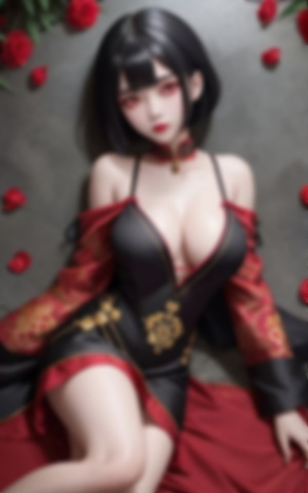 サンプル画像1:エロすぎるキョンシーがカメラに向かって淫らな誘惑(AIあかね) [d_396726]