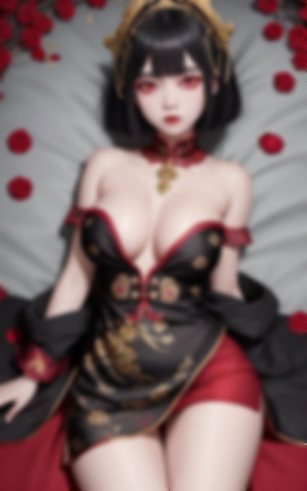 サンプル画像3:エロすぎるキョンシーがカメラに向かって淫らな誘惑(AIあかね) [d_396726]