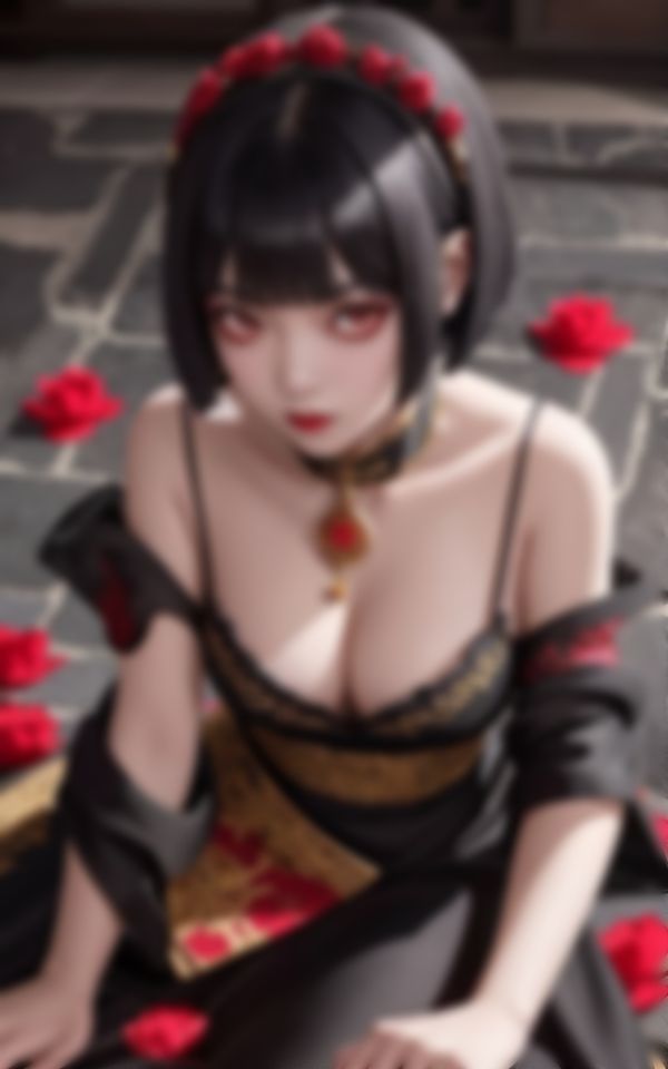 サンプル画像4:エロすぎるキョンシーがカメラに向かって淫らな誘惑(AIあかね) [d_396726]