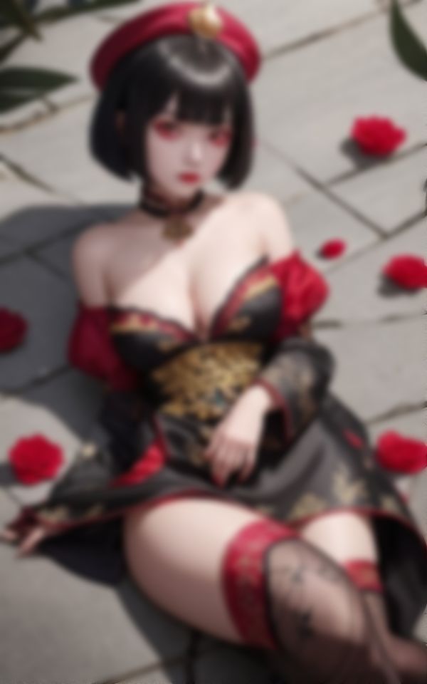 サンプル画像5:エロすぎるキョンシーがカメラに向かって淫らな誘惑(AIあかね) [d_396726]