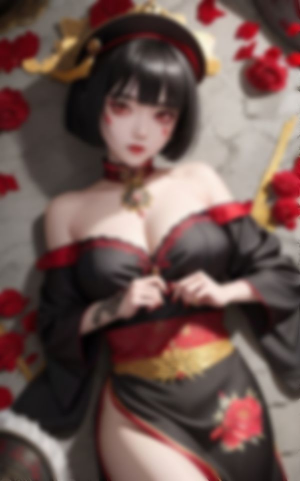 サンプル画像6:エロすぎるキョンシーがカメラに向かって淫らな誘惑(AIあかね) [d_396726]