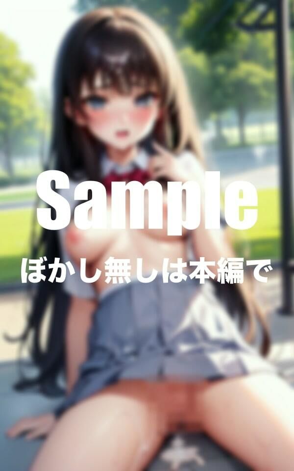 サンプル画像1:公園で露出ごっこ！？(えろ同人ゴリラ) [d_396749]