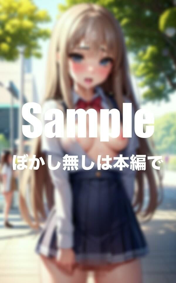 サンプル画像2:公園で露出ごっこ！？(えろ同人ゴリラ) [d_396749]