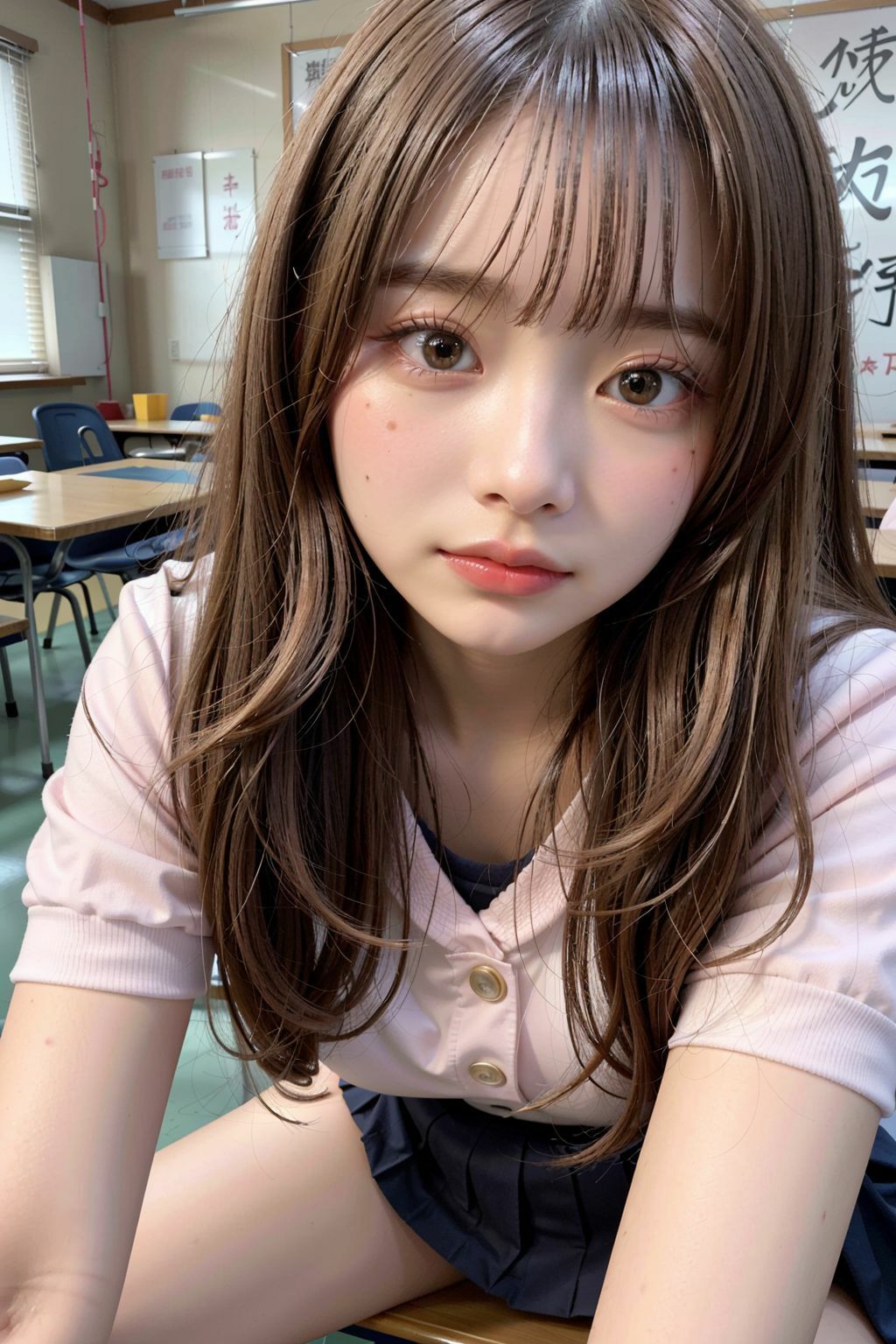 サンプル画像4:童顔ヒロイン！学園のエロギャルにぶっかけやり放題！！(風音坂47) [d_396766]