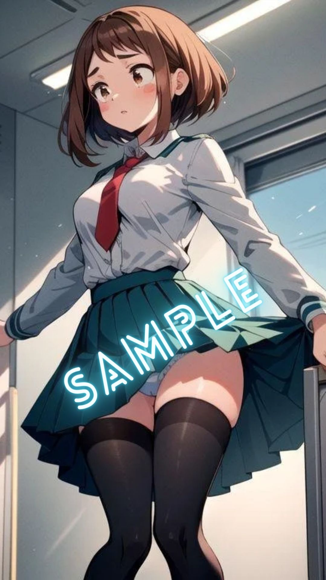 サンプル画像2:僕のヒー◯ーアカデミア 麗日お◯子 画像集(パンティー旅情) [d_396946]