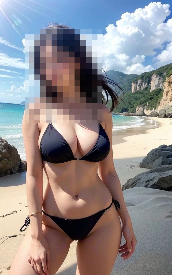 サンプル画像5:ビーチで遊んでいた美女が可愛かったからナンパした(NARU) [d_396966]