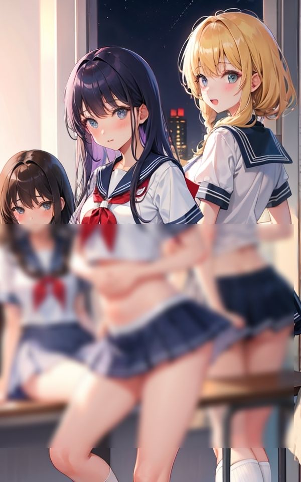 サンプル画像1:女子校の中の日常 〜無防備女子の集い〜(AIもてなす工房) [d_396986]