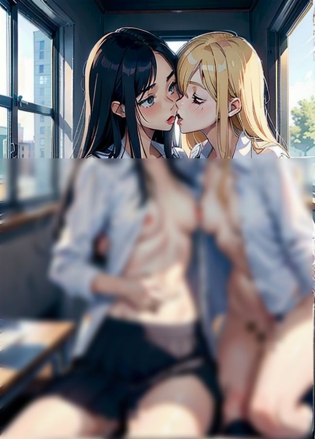 サンプル画像2:イチャラブレズビアンカップル「制服れずえっち」(123GO) [d_397039]