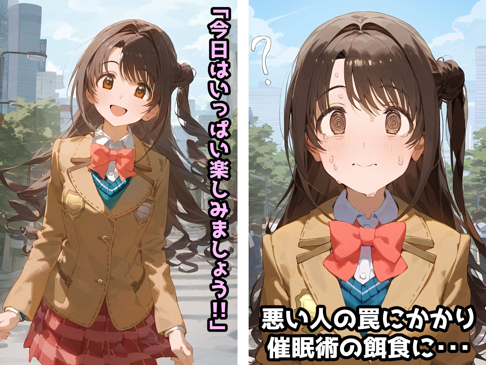 サンプル画像1:催〇NTR！普通のデートが枕営業に発展！？アヘ顔オホ堕ちアイドル事務所！島〇卯月編(れいじんぐハーツ) [d_397052]